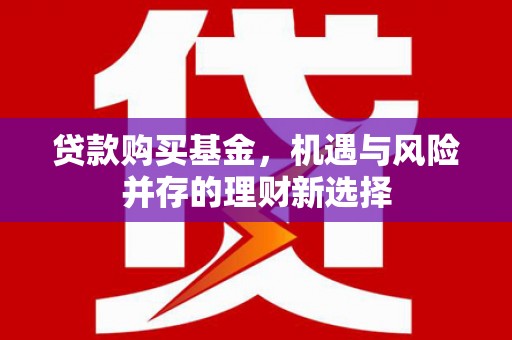 洛扎贷款购买基金，机遇与风险并存的理财新选择