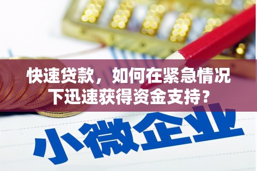 洛扎快速贷款，如何在紧急情况下迅速获得资金支持？