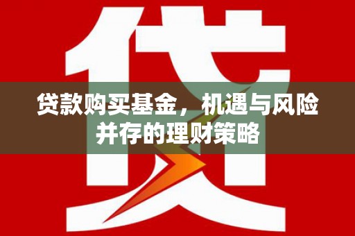 洛扎贷款购买基金，机遇与风险并存的理财策略