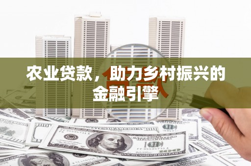 洛扎农业贷款，助力乡村振兴的金融引擎