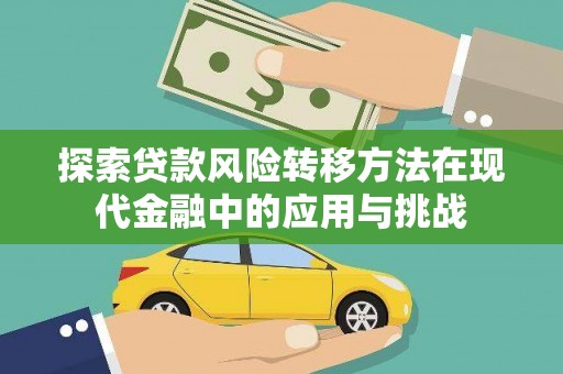 洛扎探索贷款风险转移方法在现代金融中的应用与挑战