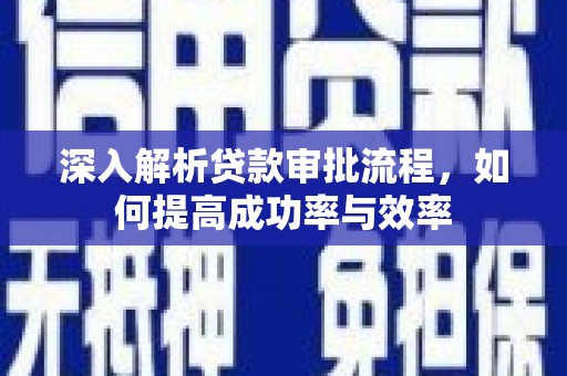 洛扎深入解析贷款审批流程，如何提高成功率与效率