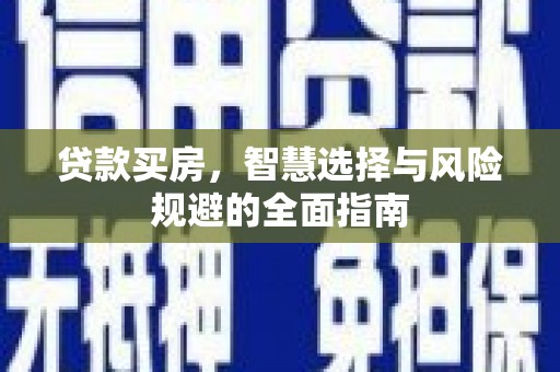 洛扎贷款买房，智慧选择与风险规避的全面指南