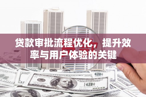 洛扎贷款审批流程优化，提升效率与用户体验的关键