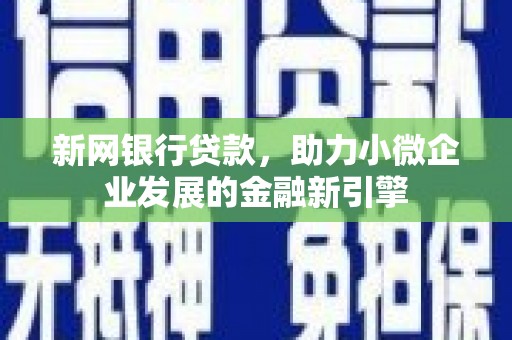 洛扎新网银行贷款，助力小微企业发展的金融新引擎