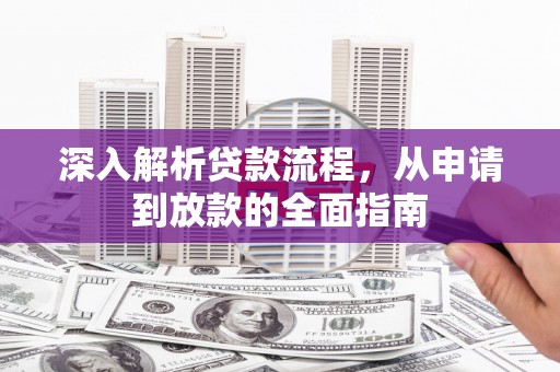 洛扎深入解析贷款流程，从申请到放款的全面指南
