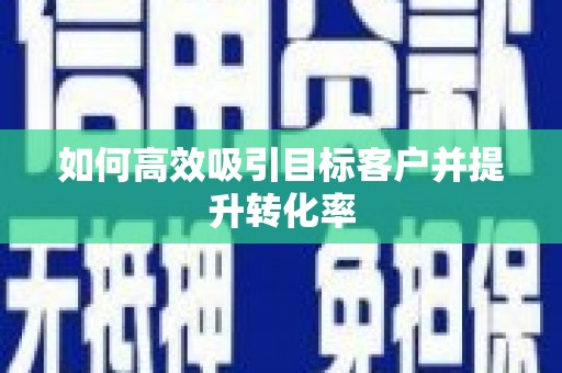 洛扎如何高效吸引目标客户并提升转化率