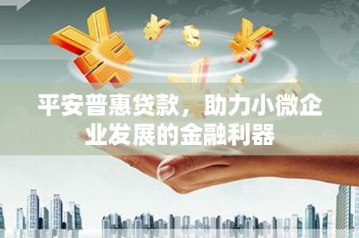 洛扎平安普惠贷款，助力小微企业发展的金融利器