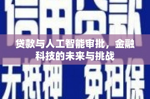 洛扎贷款与人工智能审批，金融科技的未来与挑战