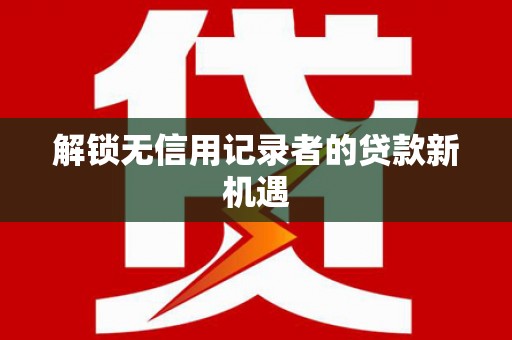 洛扎解锁无信用记录者的贷款新机遇