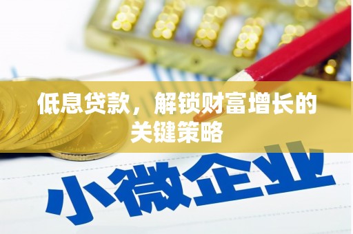 洛扎低息贷款，解锁财富增长的关键策略