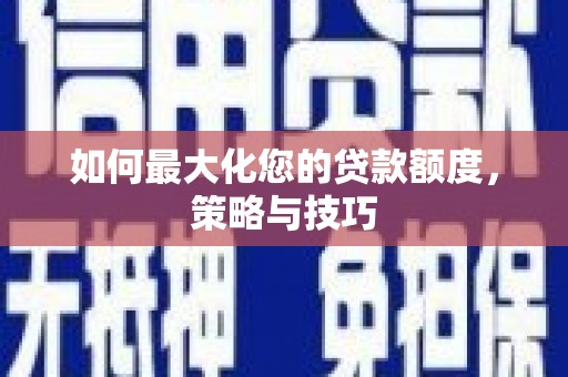 洛扎如何最大化您的贷款额度，策略与技巧