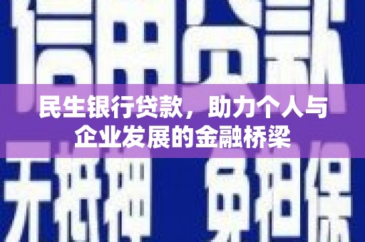 洛扎民生银行贷款，助力个人与企业发展的金融桥梁