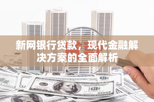 洛扎新网银行贷款，现代金融解决方案的全面解析
