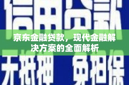 洛扎京东金融贷款，现代金融解决方案的全面解析