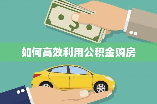 洛扎如何高效利用公积金购房