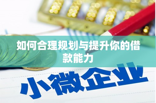 洛扎如何合理规划与提升你的借款能力