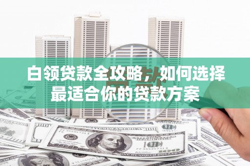 洛扎白领贷款全攻略，如何选择最适合你的贷款方案