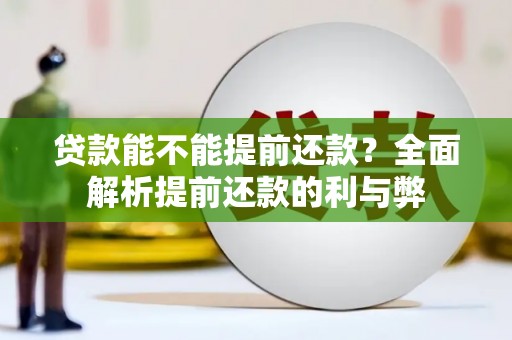 洛扎贷款能不能提前还款？全面解析提前还款的利与弊