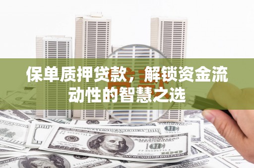 洛扎保单质押贷款，解锁资金流动性的智慧之选